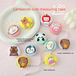 Cinta Métrica con Diseño de Animalitos de Dibujos Animados, 1.5m, Retráctil Automática, Mini Cinta Métrica para Niños, Estudiantes, Uso Doméstico y de Sastrería - Product Image 1
