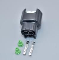 Conector impermeable automotriz hembra de 2 pines, conector de inyector de combustible de bobina, arnés de cables para Nissan 6189-0773 6918-1594,