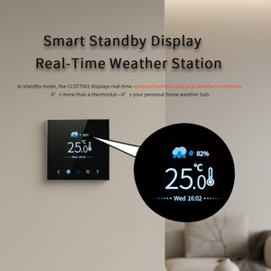 <span class=keywords><strong>Thermostat</strong></span> de refroidissement de pièce électrique HVAC WIFI Modbus Régulateur de température carré pour les hôpitaux flexibles à économie d'énergie d'air - Product Image 3