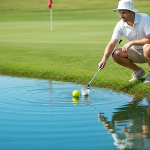 Balles de golf flottantes en deux parties en Surlyn + caoutchouc synthétique pour la pratique dans les obstacles aquatiques avec des couleurs vives et un récupération facile dans les lacs/étangs - Product Image 4