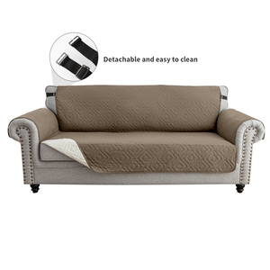 Shangxuanyue Petite <span class=keywords><strong>housse</strong></span> <span class=keywords><strong>de</strong></span> <span class=keywords><strong>canapé</strong></span> en polyester extensible antidérapant et imperméable avec grille <span class=keywords><strong>de</strong></span> boucle transfrontalière pour animaux <span class=keywords><strong>de</strong></span> compagnie - Product Image 5