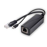 DC Micro Tipo-C 48V a 5V Lan RJ45 1500V Alto voltaje 5V 3A Gigabit USB Gigabit 5V 1000M Divisor PoE