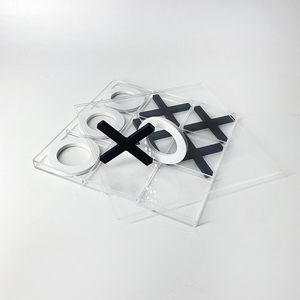 Tablero de Juego XO de Acrílico con Logotipo Personalizado de Fábrica, Tablero de <span class=keywords><strong>Tres</strong></span> <span class=keywords><strong>en</strong></span> <span class=keywords><strong>Raya</strong></span> de Lucite de Nueve Cuadrículas, Juguetes Educativos, Juegos de Mesa de Ajedrez - Product Image 2