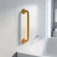 Barres d'appui de sécurité pour toilettes pour personnes âgées et handicapées, accoudoir de salle de bain avec design pliable en acier inoxydable, ABS et nylon