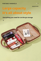 Valise de rangement pour maquillage en nylon durable avec fermeture éclair, capacité moyenne, sélection des éditeurs - Mini bagage à main avec poignée souple