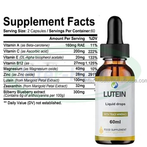VitaSpring Gouttes Oculaires <span class=keywords><strong>Myrtille</strong></span> Lutéine Halal Calendula Zeaxanthine Supplément Vitaminique Naturel OEM Gouttes Liquides <span class=keywords><strong>Myrtille</strong></span> Lutéine - Product Image 3