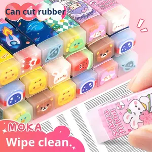 Cartoon inktgum met vulling, studentenring, schattig huisdier, teken-gum, schrijfwaren, prijs, groothandel, eenvoudige set - Product Image 2
