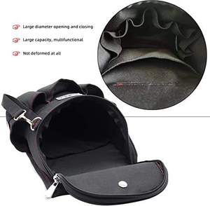 <b>Tool</b> Messenger Bag Multi-Compartment Zipper Closure Adjustable Strap Universal <b>Tool</b> <b>Storage</b> Shoulder Bag - Product Image 4