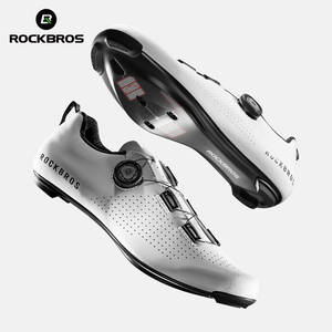 Chaussures de vélo de <span class=keywords><strong>route</strong></span> ROCKBROS, semelles en fibre de carbone, chaussures de vélo à clip, qualité supérieure, respirantes, unisexes, chaussures de course - Product Image 1