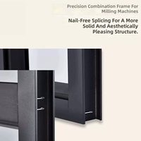 Ventana Abatible de Aluminio con Marco Delgado Moderno Personalizado, con Doble Vidrio Templado Insonorizado para Apartamentos, Dormitorios en Edificios Altos y Exteriores