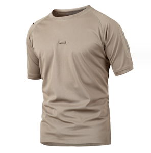 เสื้อยืดแขนสั้นลายพราง DFT105 สำหรับกิจกรรมกลางแจ้ง แห้งเร็ว น้ำหนักเบา เหมาะสำหรับขี่จักรยานและเล่นกีฬา คอกลม ปลอดภัยสำหรับการทำงาน - Product Image 6