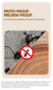 Vernis à bois transparent à base d'eau, faible odeur, finition <span class=keywords><strong>satinée</strong></span> avec protection anti-rayures - Product Image 3