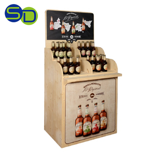 Exhibidor de punto de venta de madera, expositor de puntos de venta de refrescos, innovador de China, diseño gratis - Product Image 4