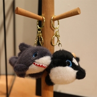 Nouveaux jouets d'animaux marins pour anniversaire : Crabes, requins, tortues marines, poulpes et poissons-clown mignons en coton PP doux, en forme de pendentif