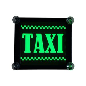 TAXI <b>Light</b> Sign Led Logo Customizable Windshield Logo Suction Cup Illuminated Glowing Decal for Rideshare Drivers <b>Rechargeable</b> - Product Image 1