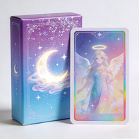 Cartes de jeu de tarot Oracle haut de gamme avec estampage à chaud sur papier et guide
