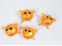 Jouets à presser en TPR en forme de cochon, anti-stress, balles d'eau douces, balles collantes, certifiées CE, 7 cm, jouet unisexe, cadeau pour enfants et adultes