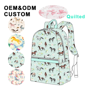 Sac à dos équestre en gros-<span class=keywords><strong>Cartable</strong></span> de modèle de <span class=keywords><strong>cheval</strong></span> personnalisé, sac d'école matelassé léger (OEM/ODM) - Product Image 1
