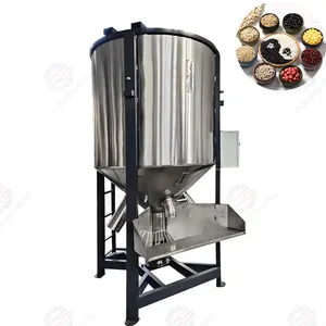 Vertical plastic mixer Corn kernel drying Grain dryer 1000KG Industrial solid mixer