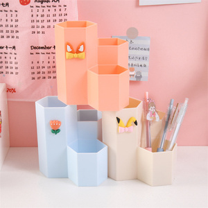 Đồ Dùng Văn Phòng Phẩm Và Giá Đỡ Bút Văn Phòng Phẩm Giá Thấp Nhà Sản Xuất Trung Quốc Bút Để Bàn Nhựa Màu Hình Ngũ Giác Đài Giá Thấp Cho Văn Phòng - Product Image 3