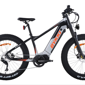 Vélo électrique à pneus gras de 27,5 pouces à 10 vitesses avec moteur central de 1000 W et batterie au lithium de 48 V, cadre en alliage d'aluminium et pneus neige - Product Image 1
