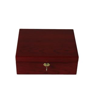 Boîte à bijoux en bois rectangulaire de luxe DSJ-1001 avec miroir et emballage personnalisé pour vente en gros - Product Image 3