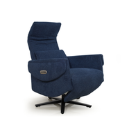 Fauteuil inclinable électrique pivotant en tissu de lin, canapé simple avec poche latérale pour salon, chambre à coucher, meubles de maison