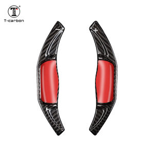 Palettes de manette de vitesse de volant en T en carbone pour Toyota Camry Corolla RAV4 accessoires intérieurs de manette de vitesse en Fiber de carbone - Product Image 5