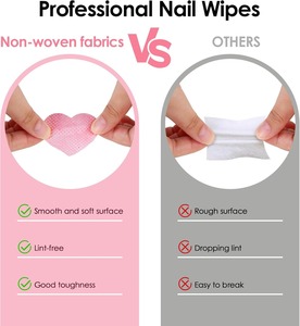 Almohadillas desmaquillantes desechables, toallitas de algodón sin pelusa, eliminación de pegamento de pestañas, limpieza de manicura, suministros de Arte de uñas DIY suaves - Product Image 4