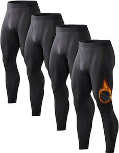 <b>Men</b> Printed Compression Leggings Spandex Stretch Workout <b>Pants</b> for Gym <b>Yoga</b> Fitness and Sports - Product Image 1