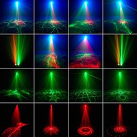 Lumières décoratives Aurora, lumière disco DJ, projecteur laser LED RGB, lampe stroboscopique avec télécommande pour la décoration des fêtes | YSH