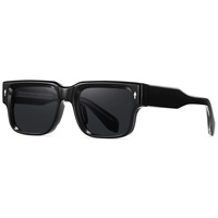 Nouvelles Lunettes de Soleil Polarisées UV400 Style Européen et Américain 2026 pour Hommes, Monture Carrée Haut de Gamme en Imitation Acétate, Entièrement Transfrontalières