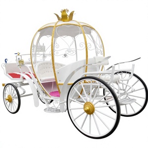 Carruaje de Lujo Eléctrico Estilo Cenicienta, Carroza Real de Metal y Hierro para Bodas y Turismo - Product Image 6