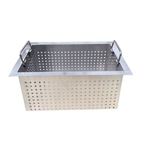 Panier perforé personnalisé en acier inoxydable 304, panier de drainage, panier de lavage, plateau de rangement