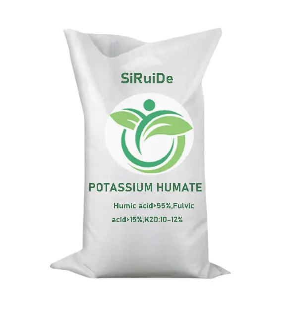 Drum drying potassium humate fertilizer round granule Humic acid>55%