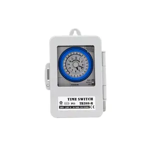 TB388R Mechanische Tijdschakelaar IP53 Relais 100VAC-240VAC 20A 50/60Hz Non Stroomuitval Mechanische Timer