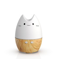 Diffuseur d'arômes USB 130 ml à motif bois, mini humidificateur d'huiles essentielles, faible bruit, fonction de minuterie, décoration d'intérieur, cadeau