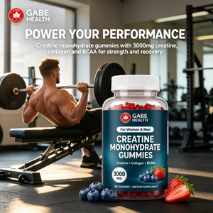 Gummies de Créatine en Gros 3000mg Créatine Collagène BCAA 60 Gummies 30 Doses Mélange de Baies Force et Récupération pour la Musculation OEM - Product Image 2