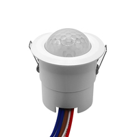 Détecteur de mouvement infrarouge Geagood Ndoor 360 degrés, mini, monté au plafond, 220 V, avec interrupteurs à détecteur de mouvement PIR