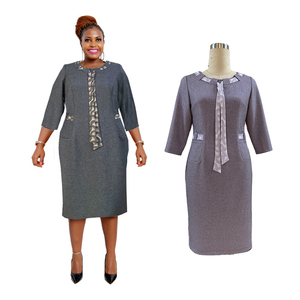 Nouvelle Arrivée Robe Formelle Grande Taille de Bureau Turque de Haute Qualité pour Femme, Tenue d'Église Droite ODM - Product Image 1
