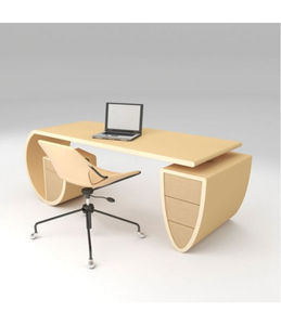 Design de bureau en pierre artificielle de bureau de patron d'aspect moderne <span class=keywords><strong>cool</strong></span> - Product Image 2