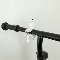 Support de caméra portable multifonctionnel en ABS blanc avec pince d'extension pour rétroviseur de moto