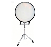 Marching Bass Drum Stand Chrome Metal Tripod Holder Adjustable Height Percussion Instrument Support Rack for Marching Bass Drum