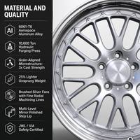 Rines de Malla en Y Personalizados 5X112 5X120 con Borde Escalonado y Diseño Cóncavo de 18 19 20 21 22 Pulgadas 6061-T6 para Audi BMW Mercedes JWL VIA