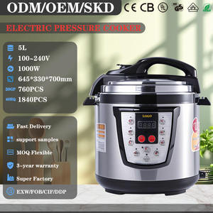 หม้อความดันไฟฟ้าสแตนเลส1000W อเนกประสงค์หม้อหุงข้าวแรงดันดิจิตอล<span class=keywords><strong>20</strong></span> <span class=keywords><strong>in</strong></span> <span class=keywords><strong>1</strong></span>