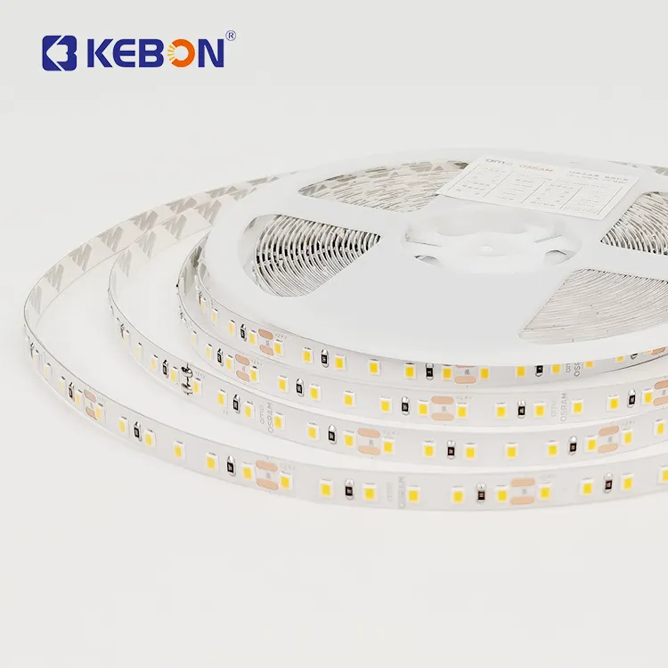 Yüksek lümen Osram Smd 2835 kapalı esnek 12v 24volt Led şerit işıklar dolapları arka açık dekoratif Led ışık şerit