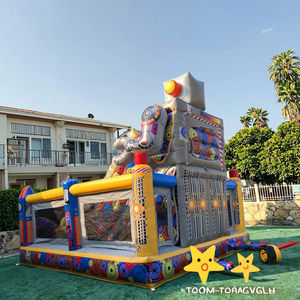 Résidentiel <span class=keywords><strong>Robot</strong></span> gonflable funcity combo videur avec toboggan et <span class=keywords><strong>piscine</strong></span> centre de loisirs - Product Image 2