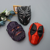 Masque en plastique DIY pour Halloween, fête costumée, Liga des héros, Deadpool, bouclier, Hulk