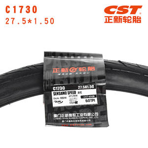 Pneus de vélo Cst C1730 27.5X1.50 VTT semi-lisses résistants aux crevaisons, pneus de route durables - Product Image 3