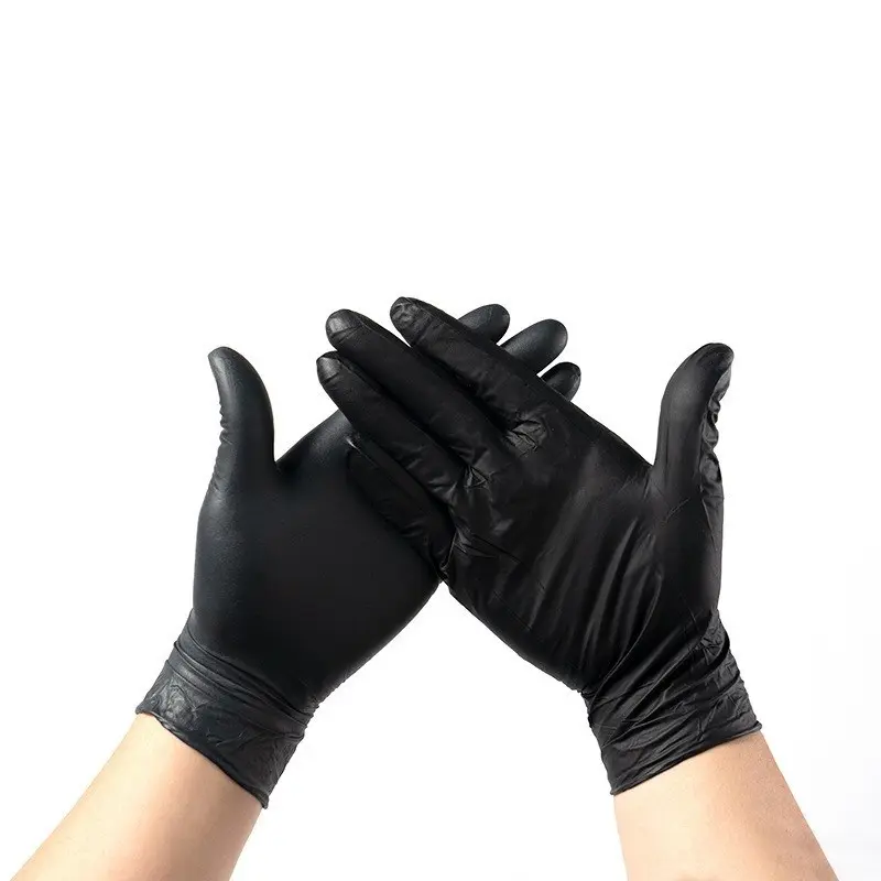 2024 new sales texture mechanical heavy duty industrial tattoo custom logo no latex nitrile disposable gloves gloves